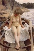 In Werner-s Rowing Boat Anders Zorn